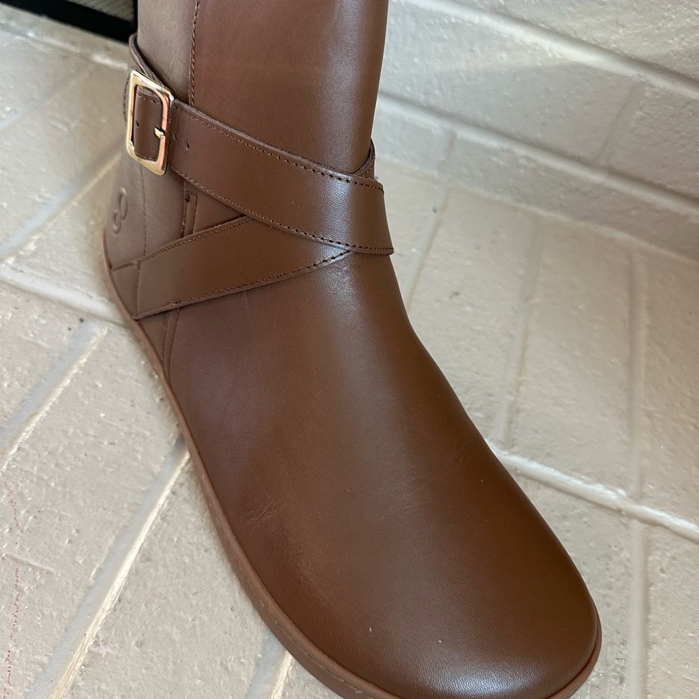 Women’s Shapen Brown Leather Barefoot Ankle Booties Flat European Size 11.5 (43) - Picture 10 of 11